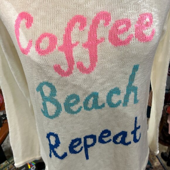 Lilly Pulitzer “Coffee Beach Repeat” Sweater – XS – Lightweight Knit Pullover - Picture 5 of 9